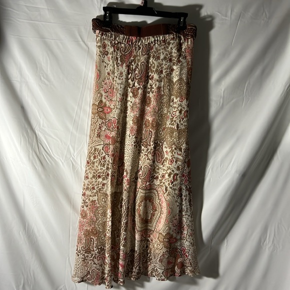 NWT Dress Barn Roz & Ali Maxi Skirt with Belt size Small - Picture 2 of 9